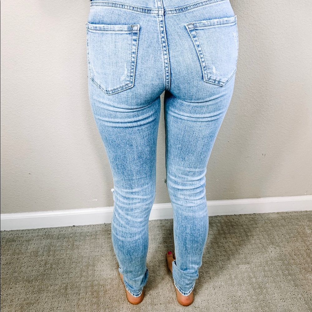 High rise denim